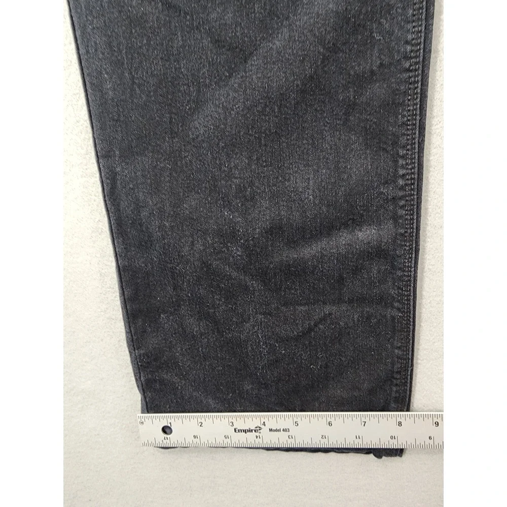 NYDJ Marilyn Straight‎ Leg Jeans Black Faded Stretch Denim Women's Size 14 Pants